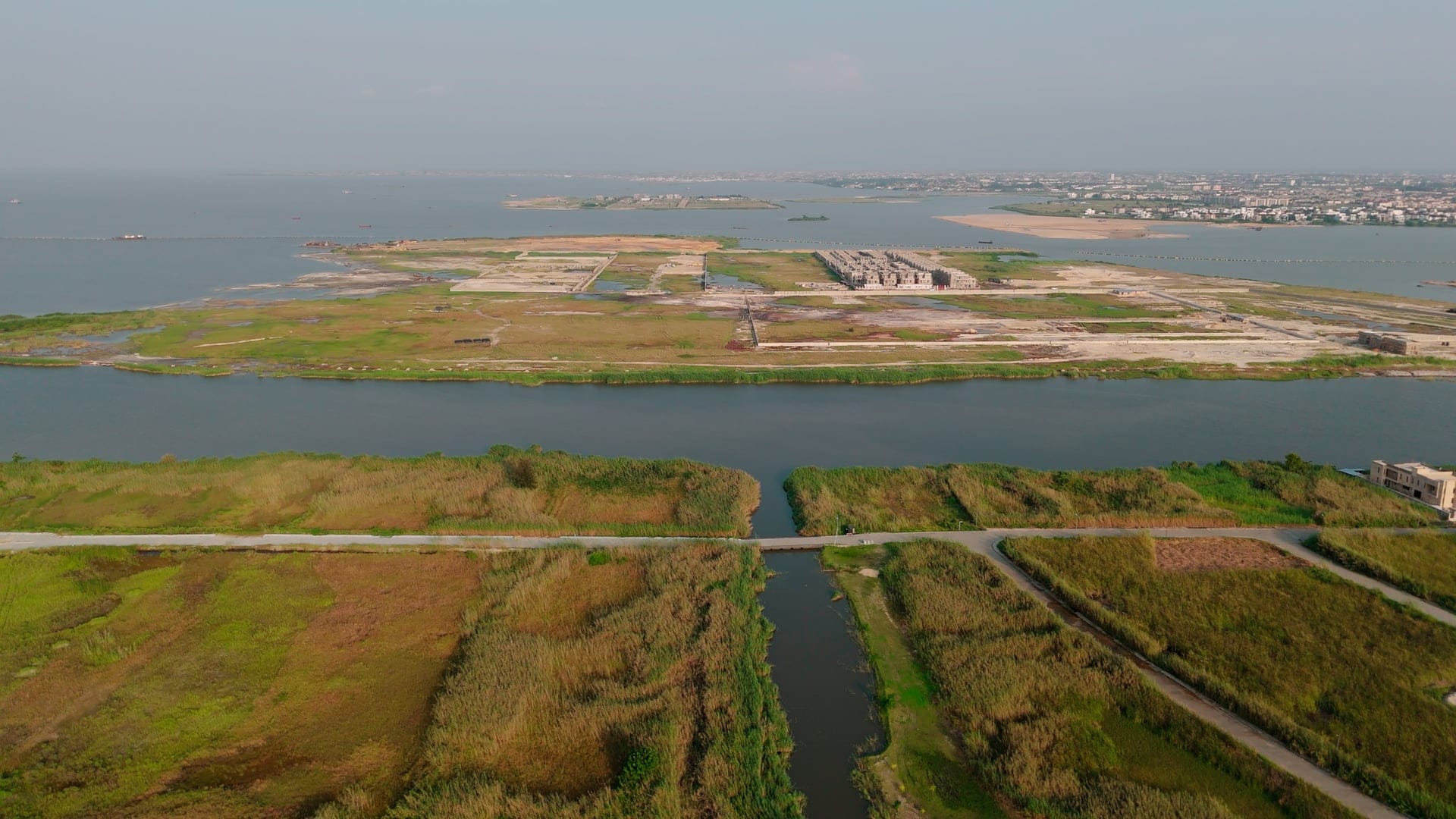 Orange Island aerial view