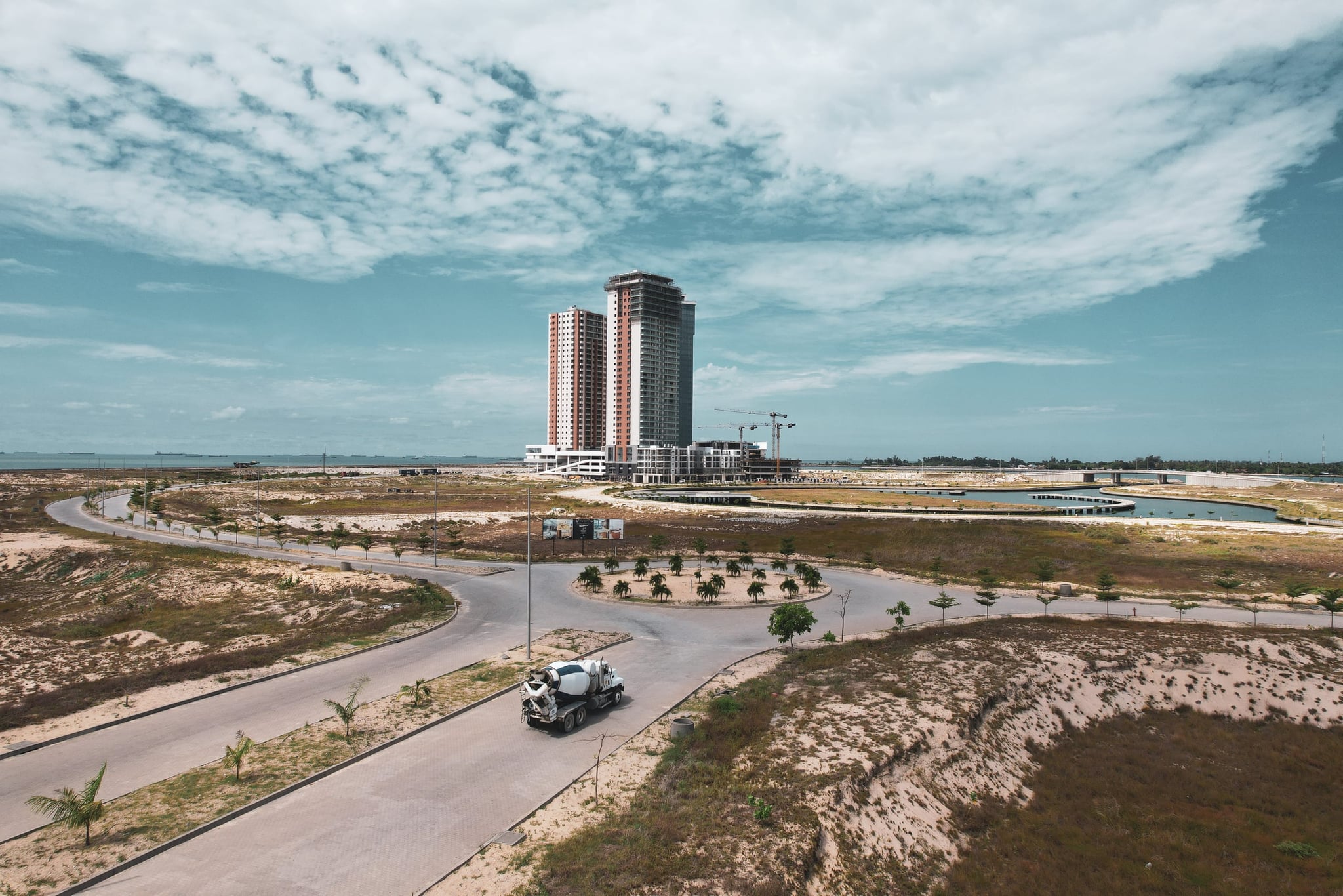 Eko Atlantic City - Aerial View of New Lagos Financial District